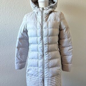 Hawke & Co Women's Hooded Puffer Jacket - Soft Gray